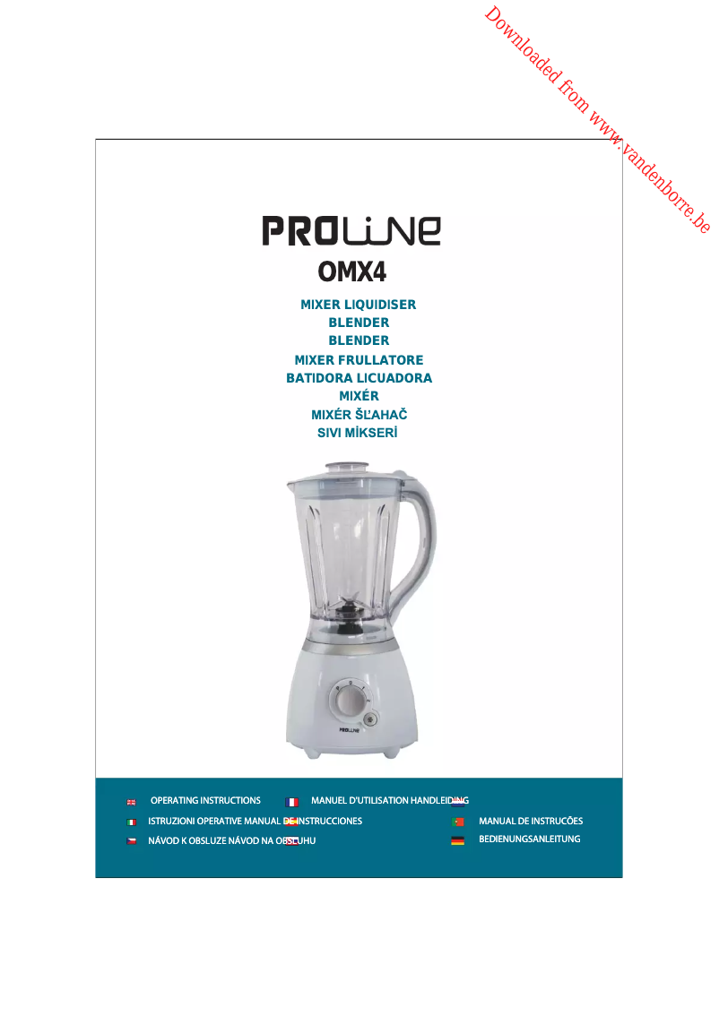 Image de la première page du manuel de l'appareil OMX4