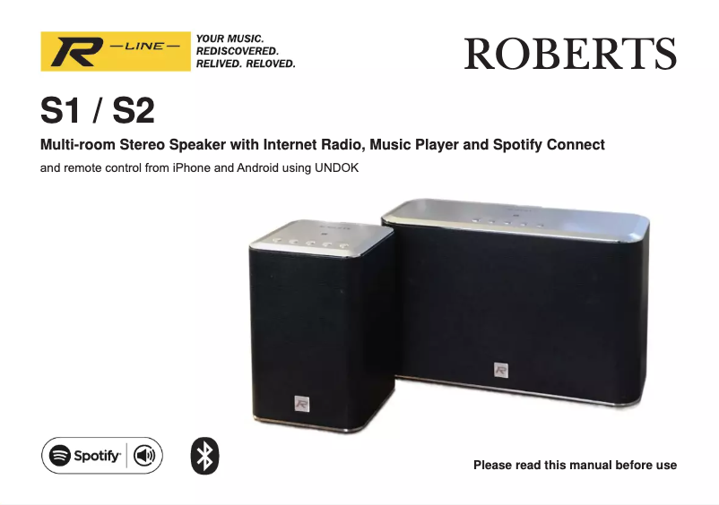 Image de la première page du manuel de l'appareil R-Line S2