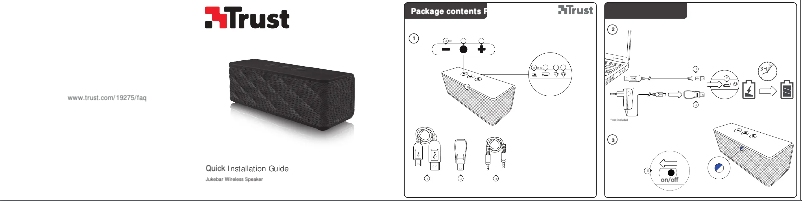 Page 1 de la notice Manuel utilisateur Trust Jukebar