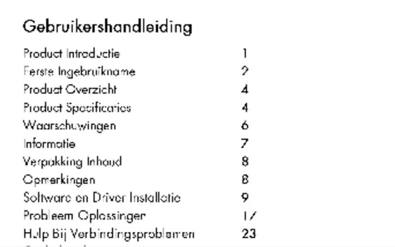 Page 1 de la notice Manuel utilisateur Wolfgang AT-W72S-UMTS