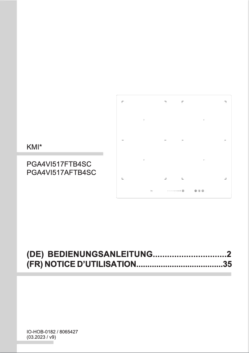 Page n°1 - Manuel utilisateur Amica KMI 13321 A
