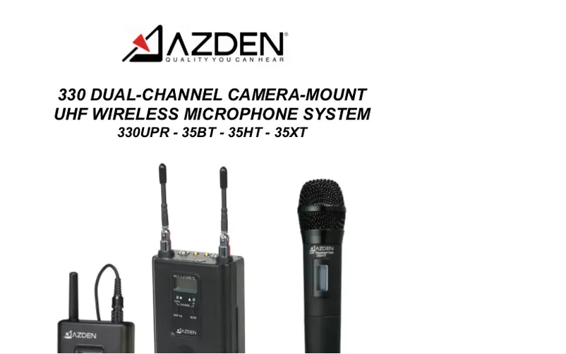 Page n°1 - Manuel utilisateur Azden 330LH