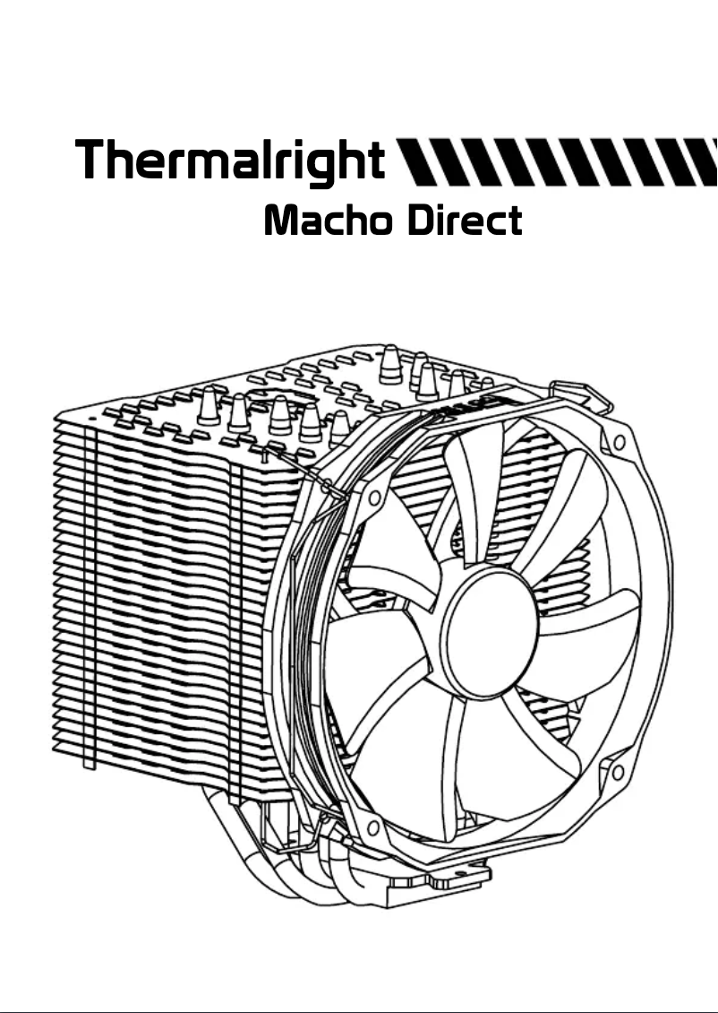 Image de la première page du manuel de l'appareil Macho Direct