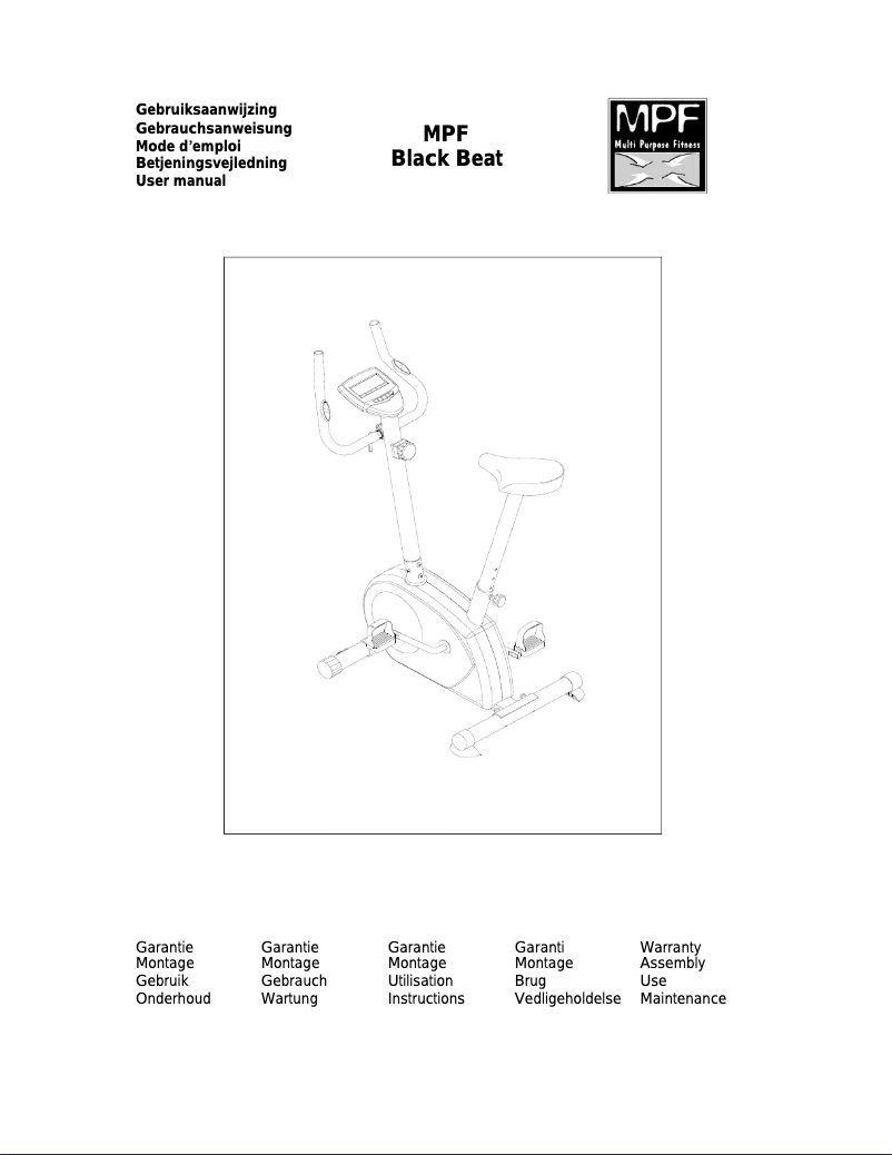 Image de la première page du manuel de l'appareil Black Beat