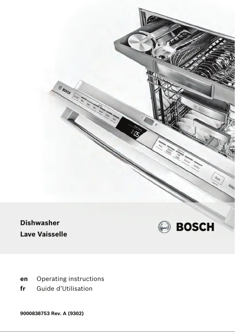 Page n°1 - Manuel utilisateur Bosch SHX8PT55UC
