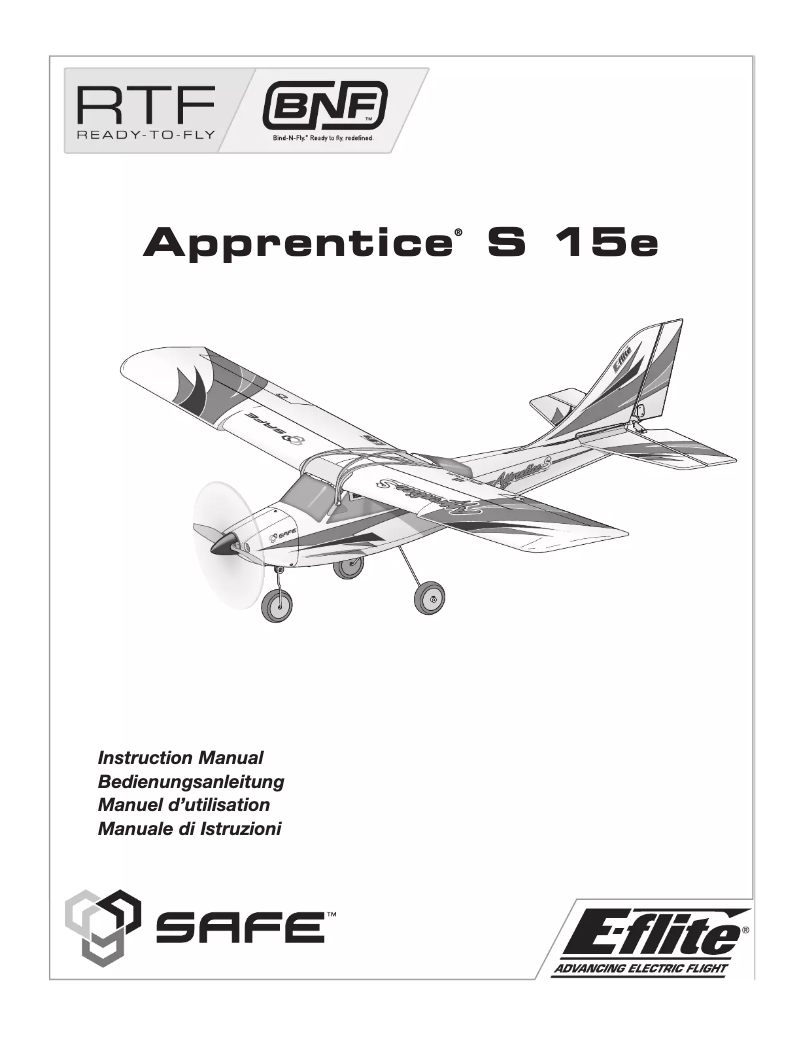 Image de la première page du manuel de l'appareil Apprentice S 15e