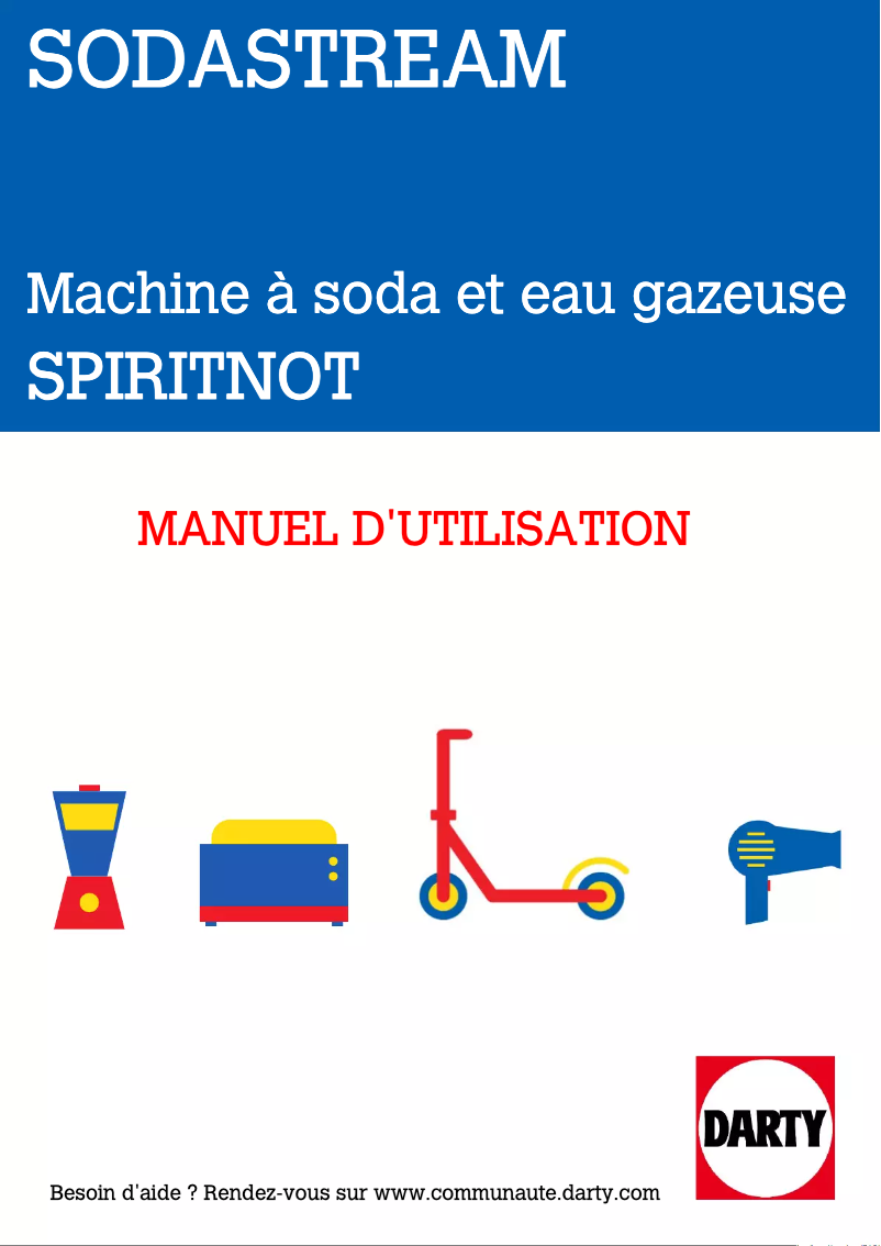 Image de la première page du manuel de l'appareil Spirit One Touch