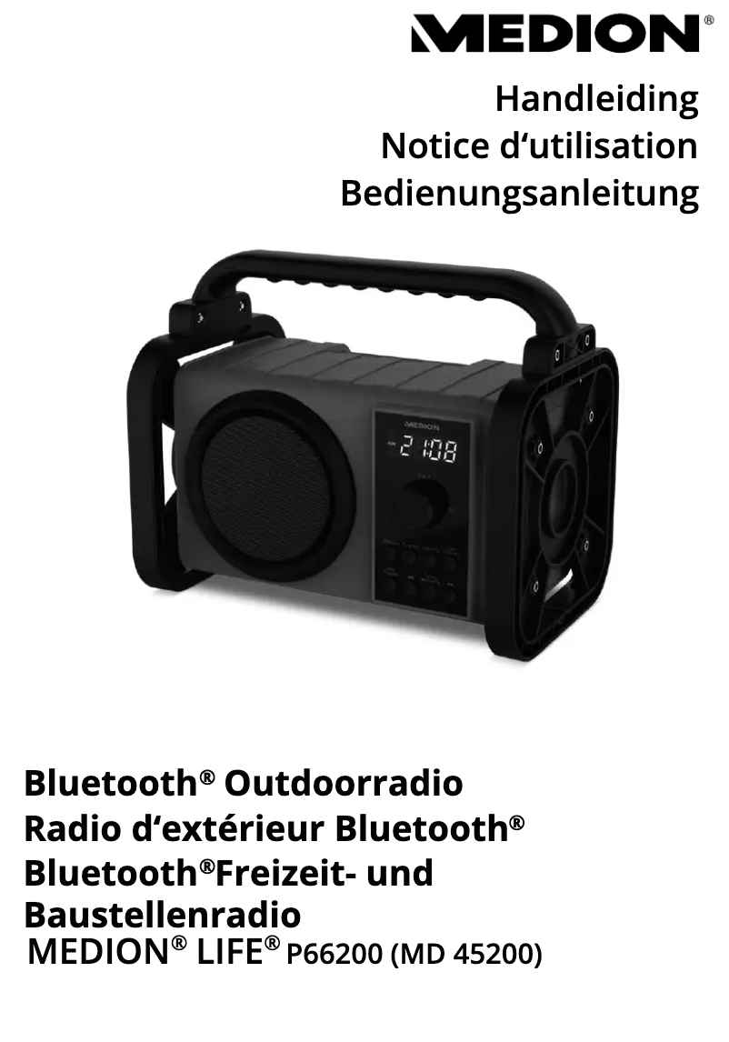 Image de la première page du manuel de l'appareil LIFE P66200 (MD 45200)