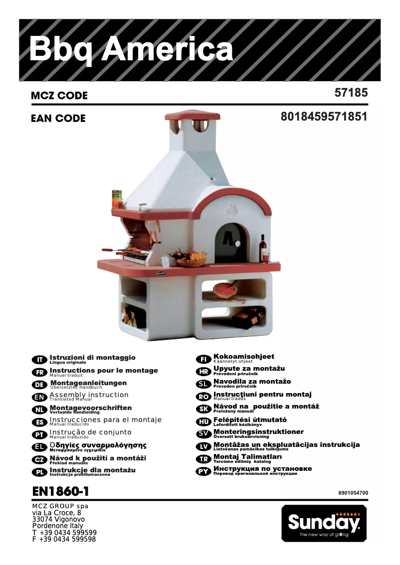 Page n°1 - Manuel utilisateur Sunday America Bio