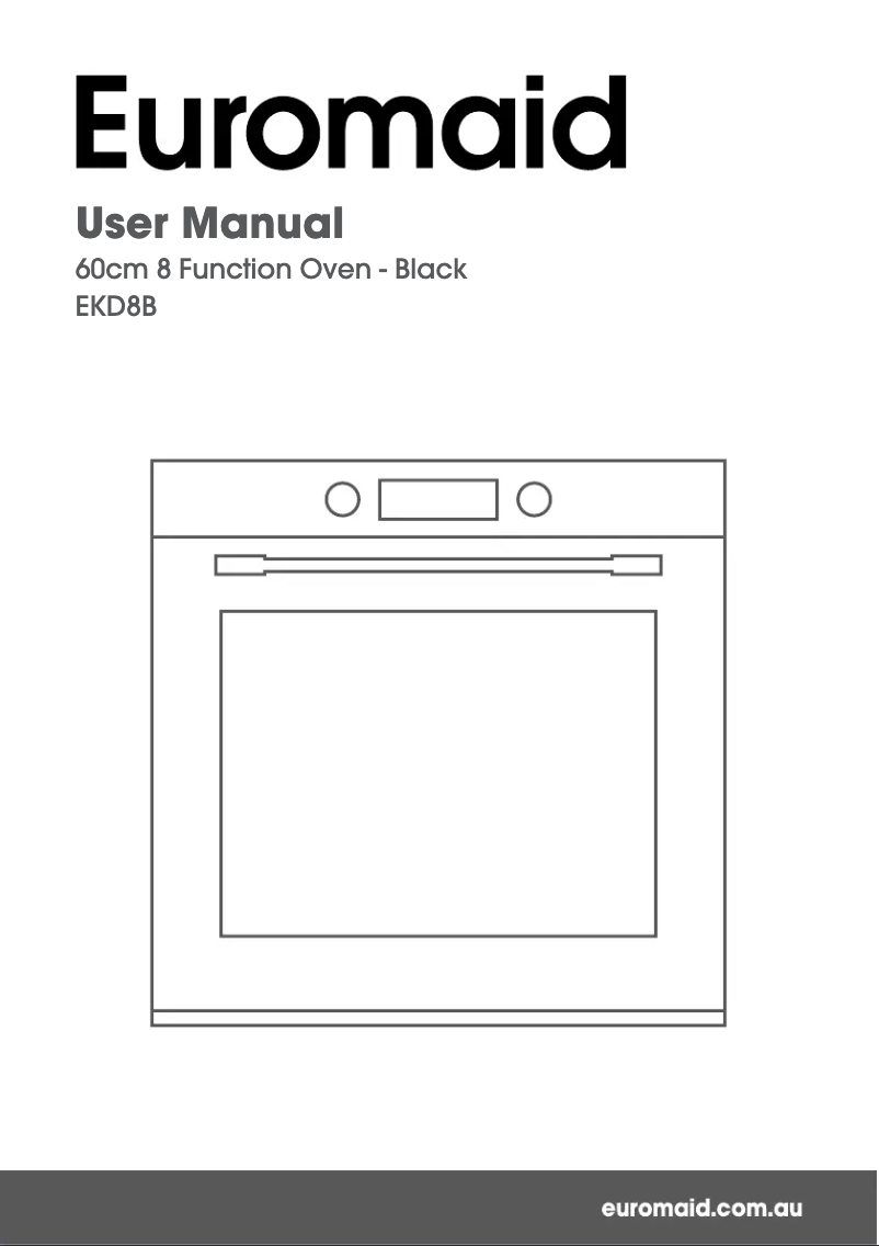 Image de la première page du manuel de l'appareil EKD8B