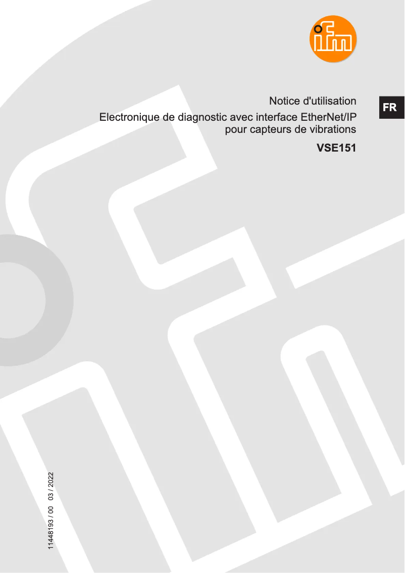Image de la première page du manuel de l'appareil VSE151