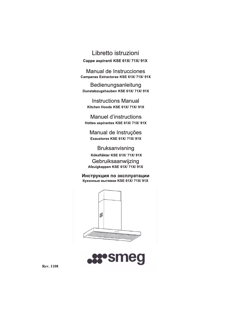 Page n°1 - Manuel utilisateur Smeg KSE61X