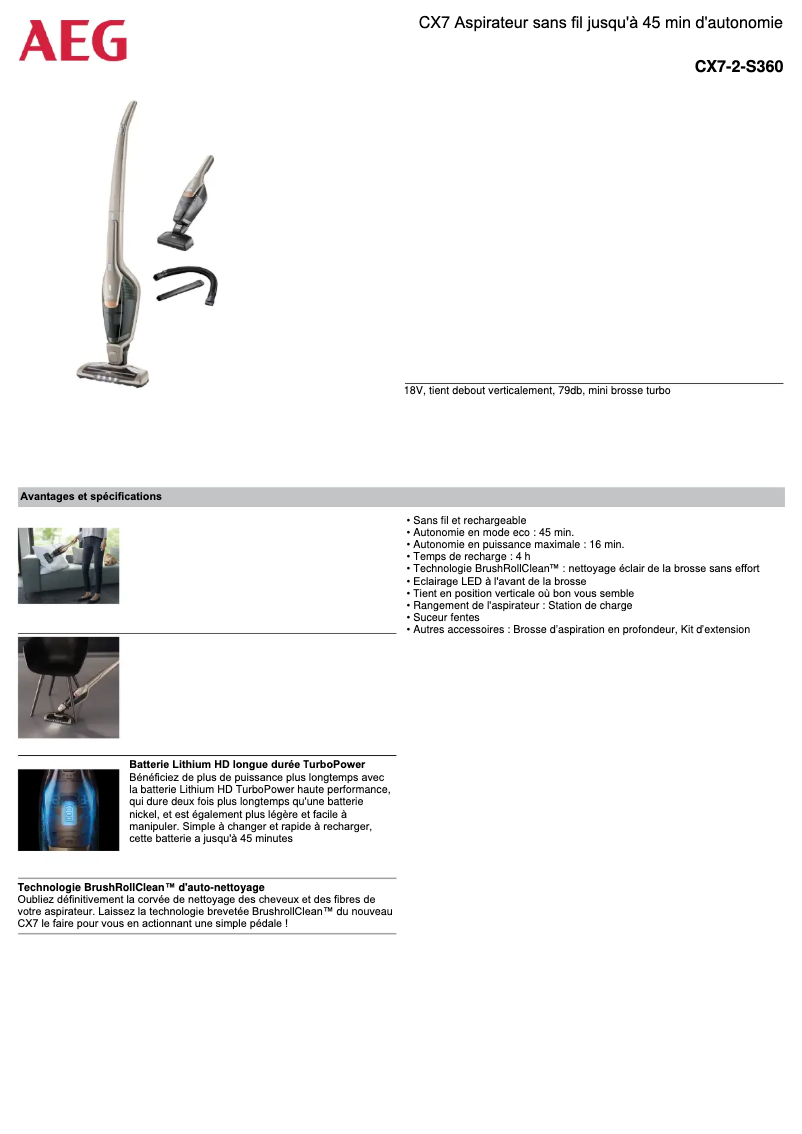 Image de la première page du manuel de l'appareil CX7 X Flexibility