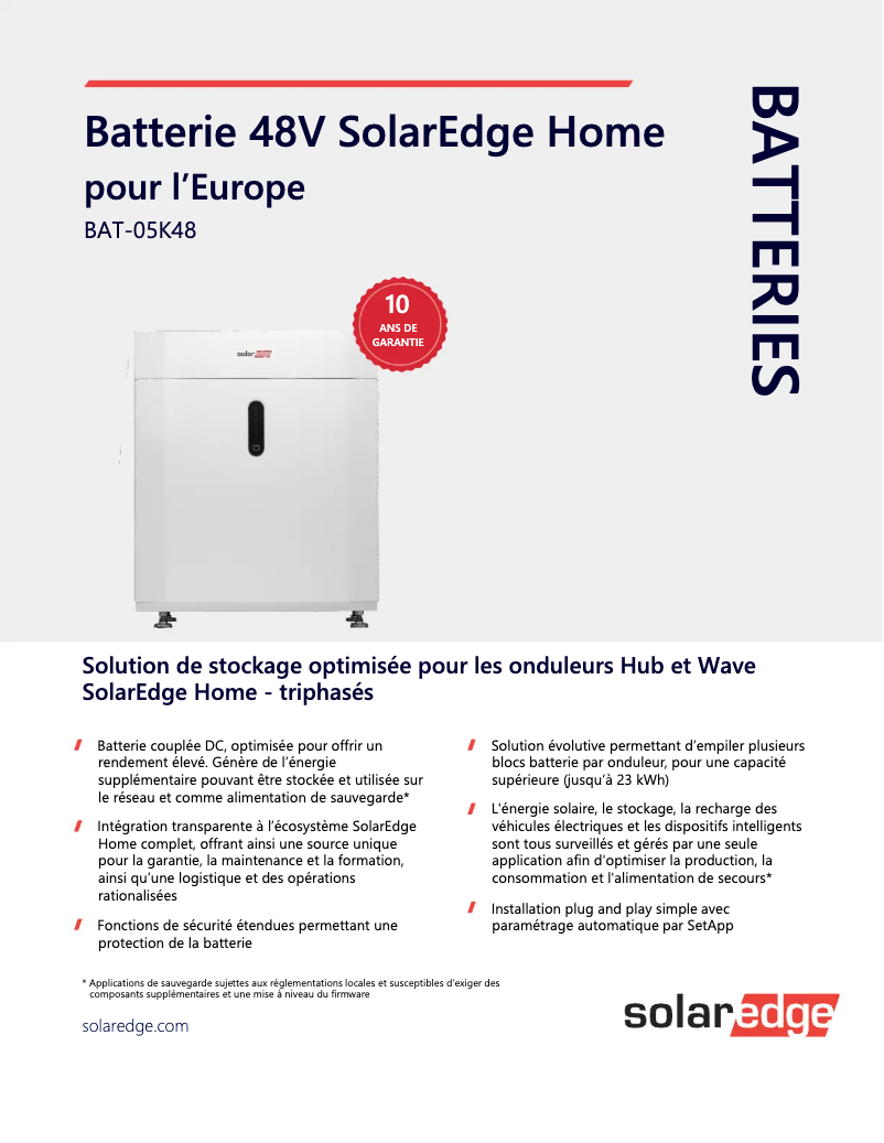 Image de la première page du manuel de l'appareil IAC-RBAT-5KFSTD-01