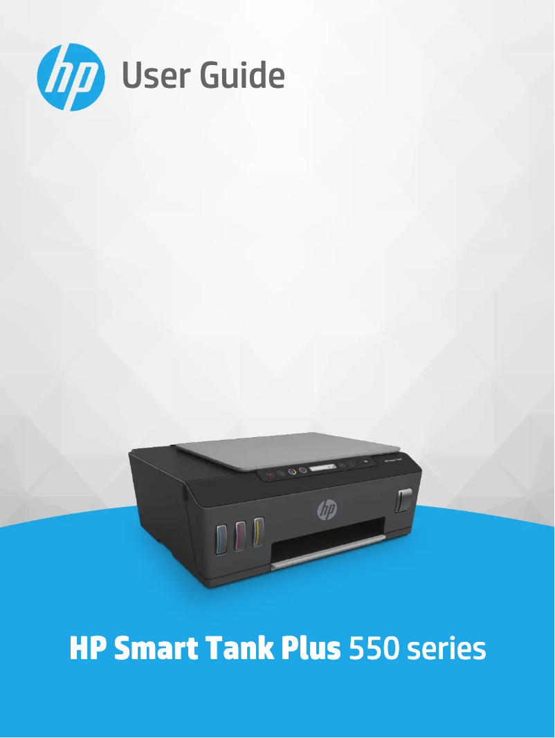 Page 1 de la notice Manuel utilisateur HP Smart Tank Plus 551