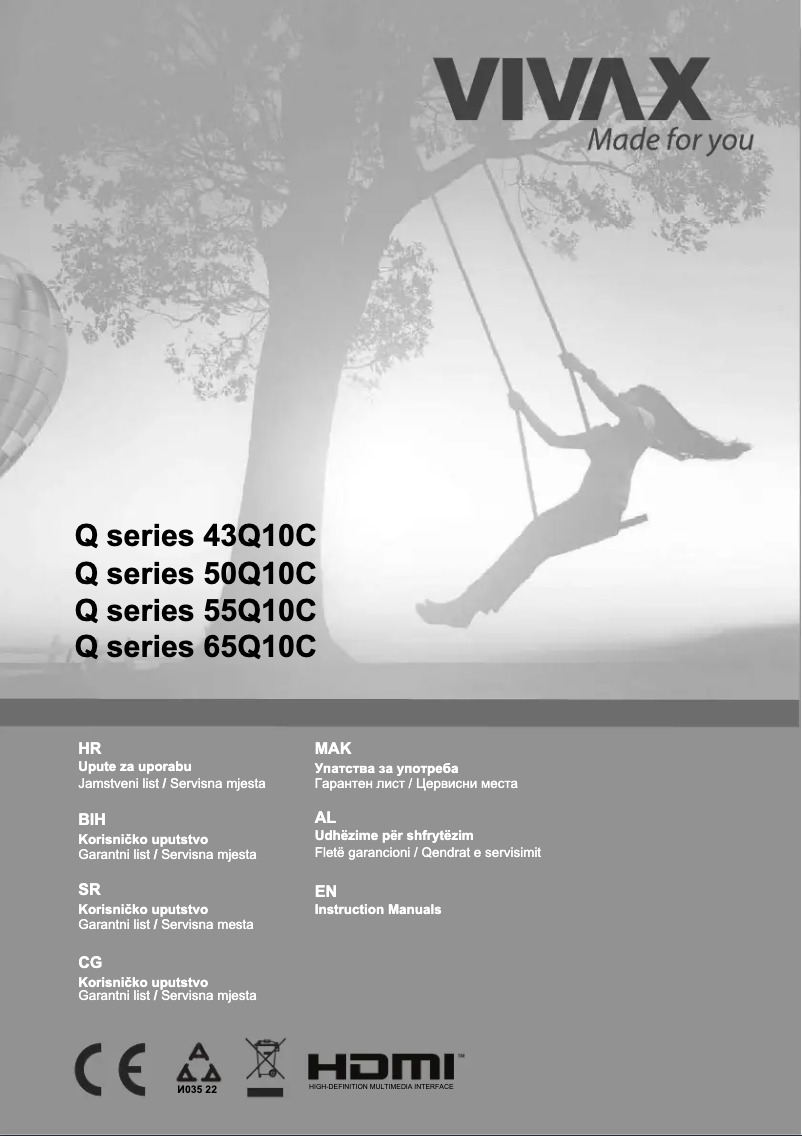 Image de la première page du manuel de l'appareil 43Q10C