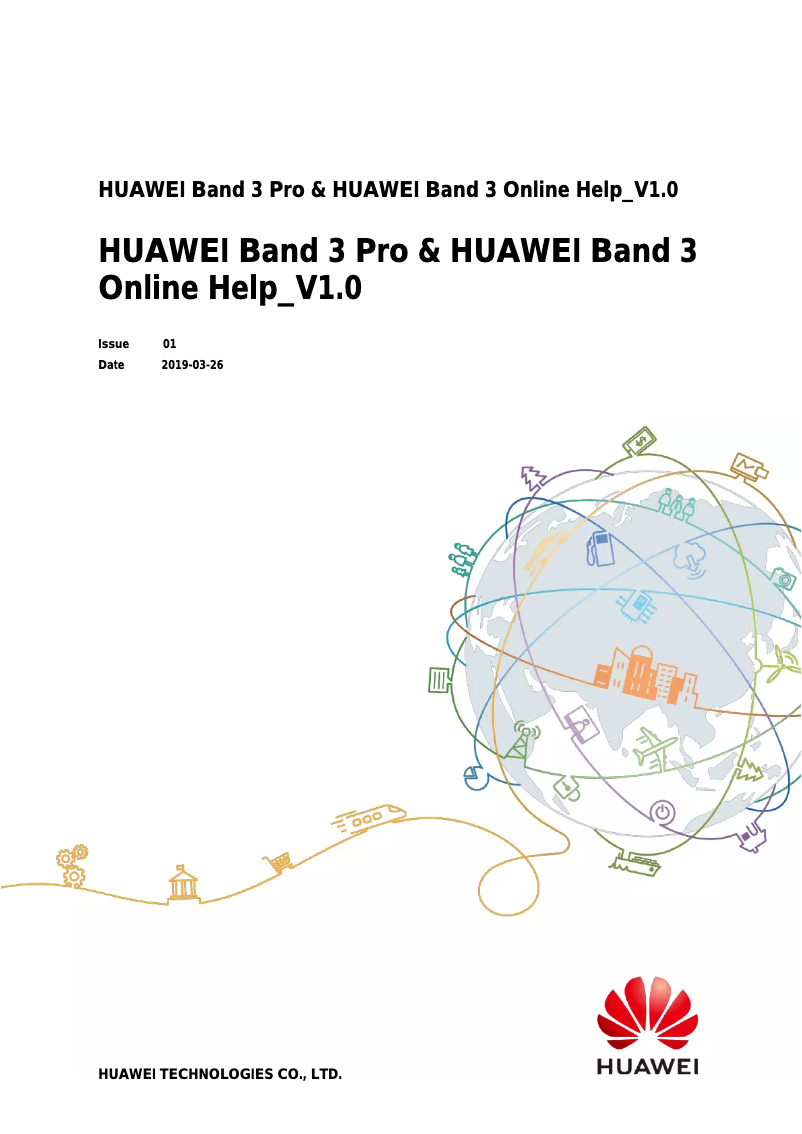 Page 1 de la notice Manuel utilisateur Huawei Band 3