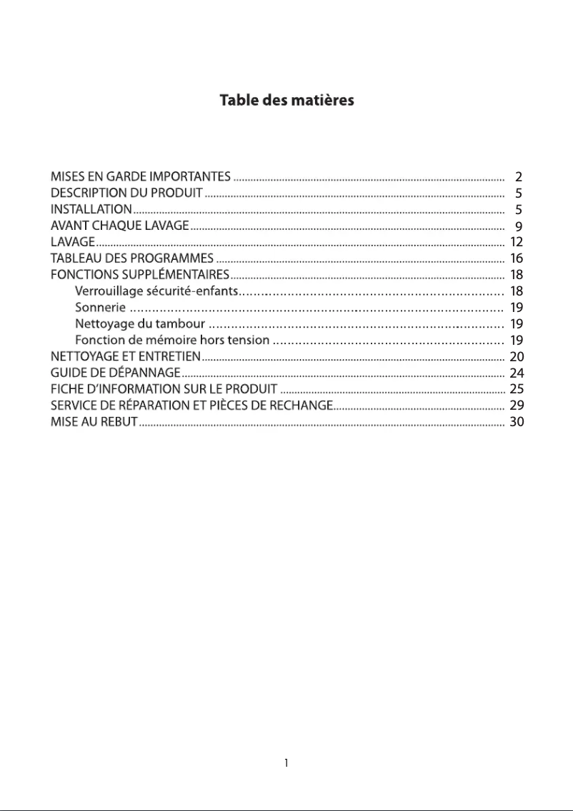 Page n°1 - Manuel utilisateur Tecnolec FT8WH
