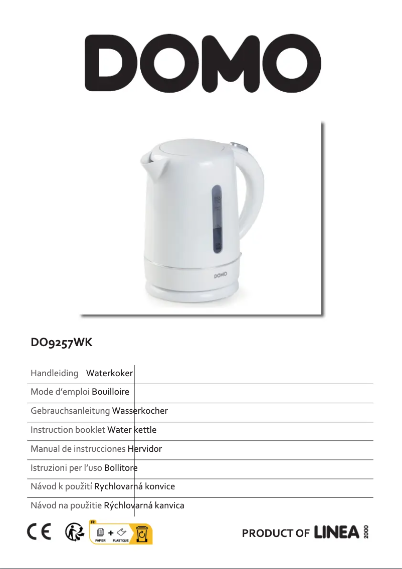 Page 1 de la notice Manuel utilisateur Domo DO9257WK