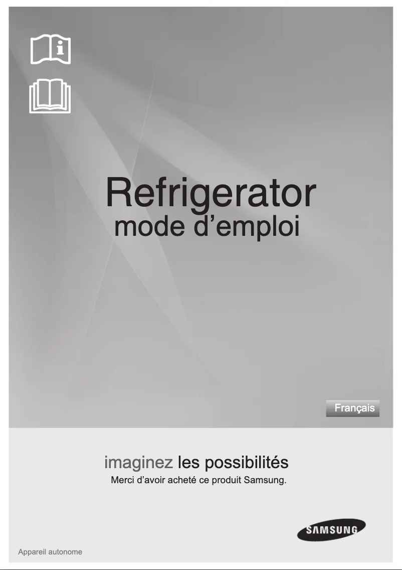 Page 1 de la notice Manuel utilisateur Samsung RA19PTSW