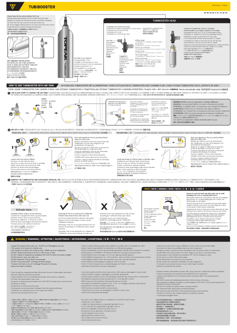 Image de la première page du manuel de l'appareil TubiBooster