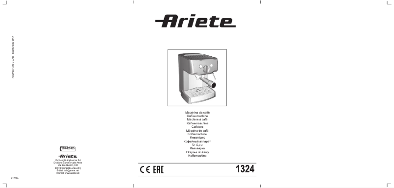 Image de la première page du manuel de l'appareil 1324