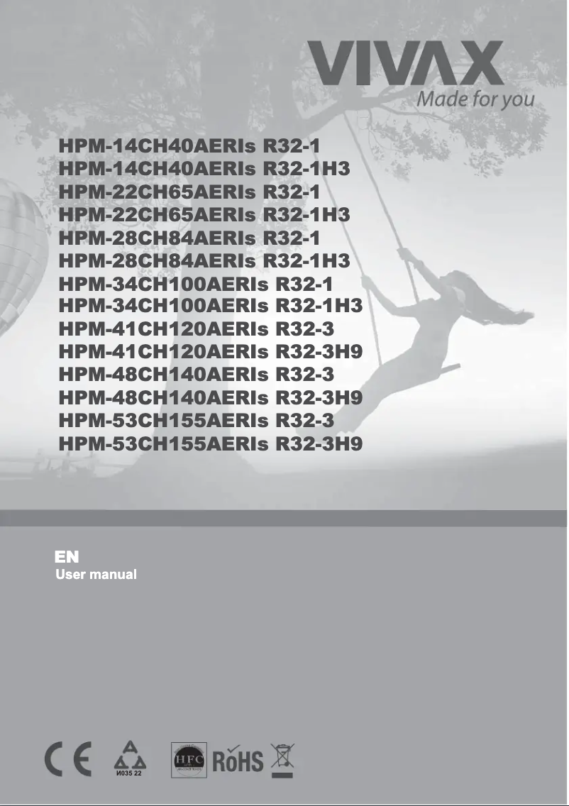 Page 1 de la notice Manuel utilisateur Vivax HPM-53CH155AERIs