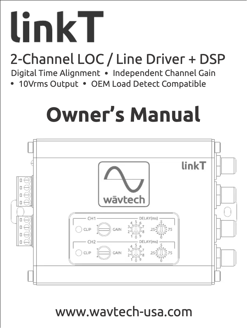 Image de la première page du manuel de l'appareil LinkT