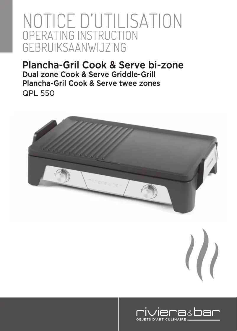 Page 1 de la notice Manuel utilisateur Riviera & Bar QPL550