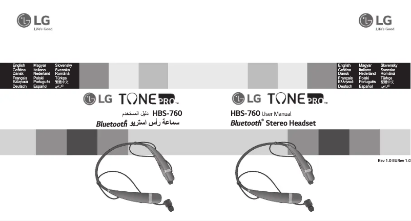 Page n°1 - Manuel utilisateur LG Tone Pro HBS-760