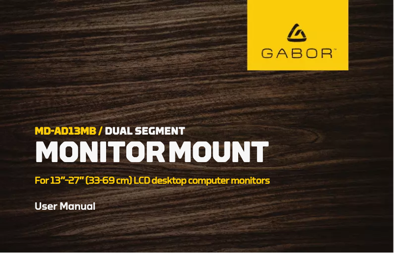 Page 1 de la notice Manuel utilisateur Gabor MD-AD13MB