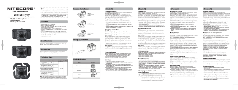 Image de la première page du manuel de l'appareil NU06 MI