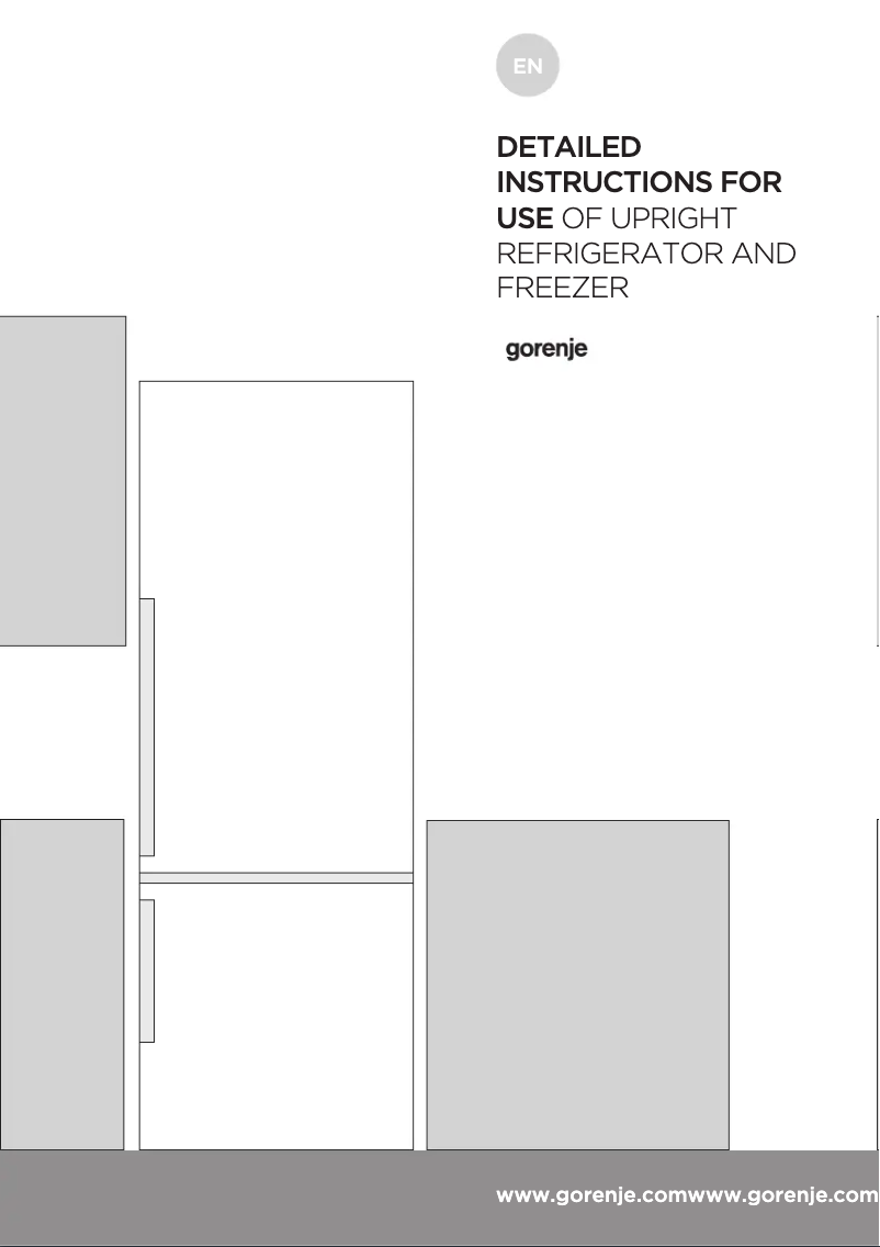 Page n°1 - Manuel utilisateur Gorenje ONRK193C