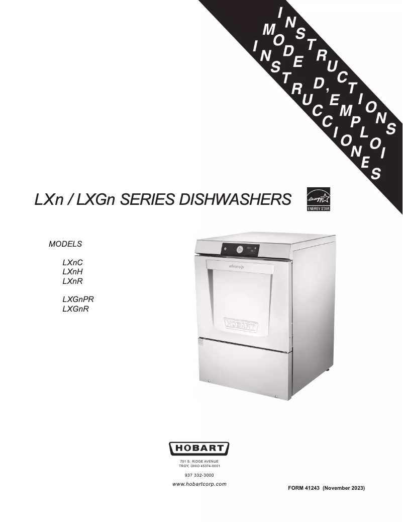 Image de la première page du manuel de l'appareil LXGnPR