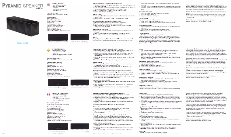 Image de la première page du manuel de l'appareil Pyramid