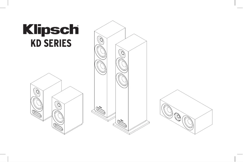 Page n°1 - Manuel utilisateur Klipsch KD-10SW
