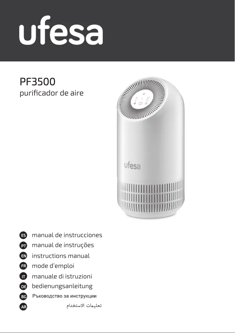 Page 1 de la notice Manuel utilisateur Ufesa PF3500