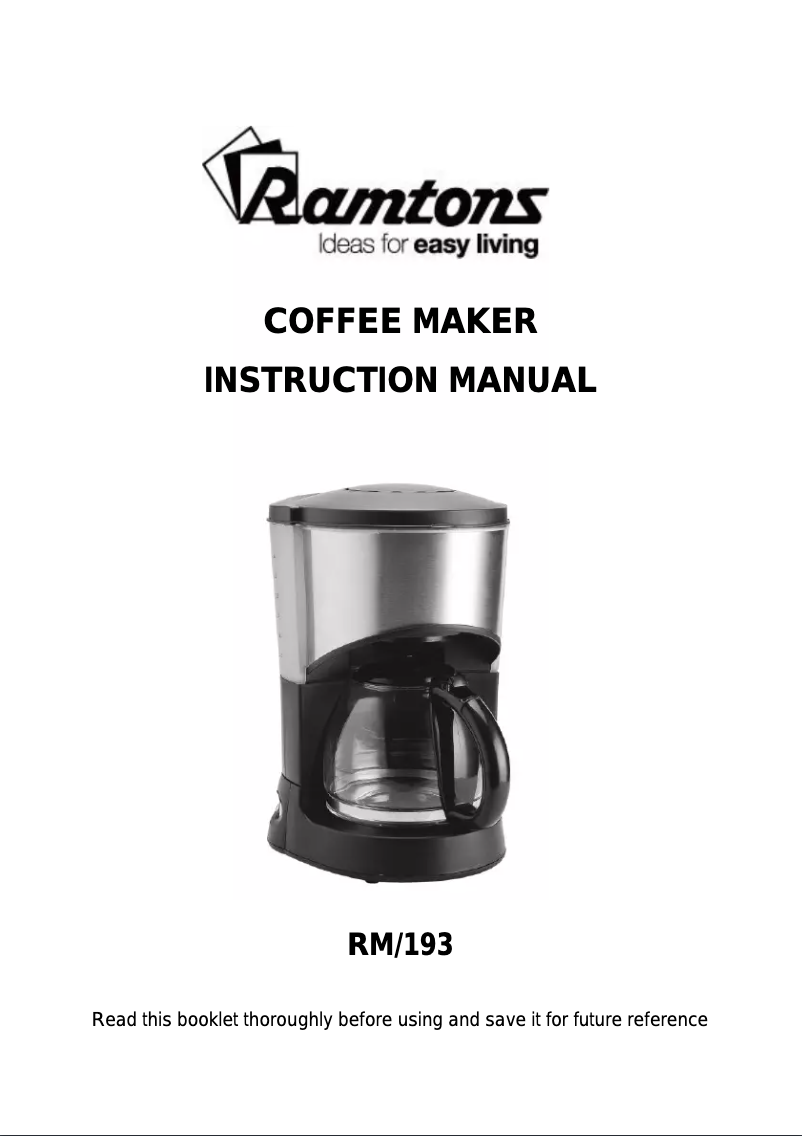 Página 1 del manual Manual de usuario Ramtons RM/193