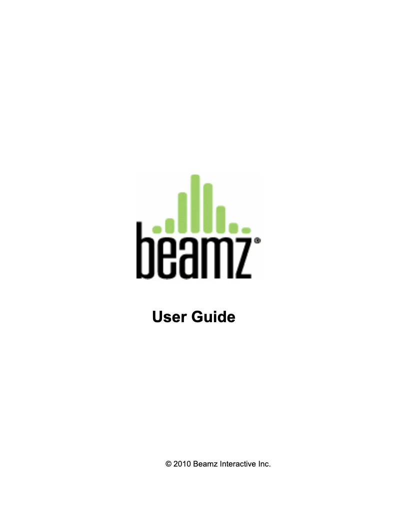 Page 1 de la notice Manuel utilisateur BeamZ C4