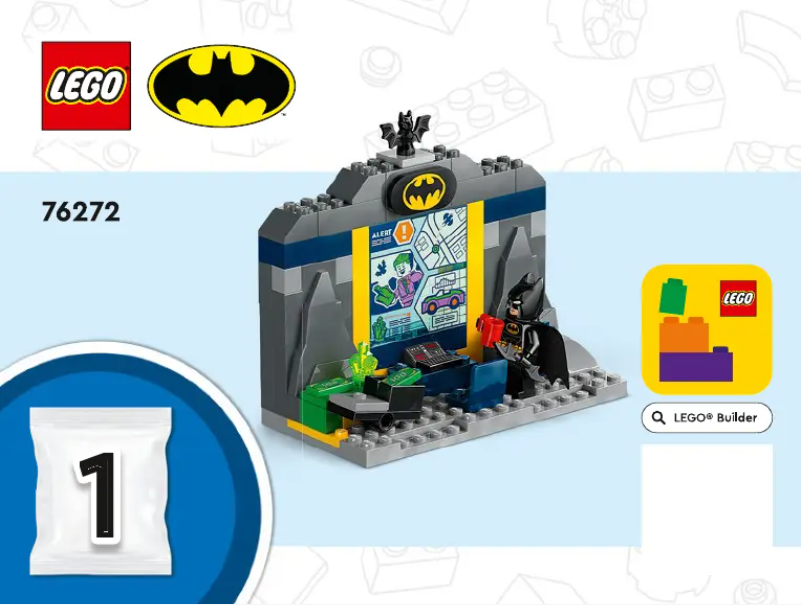 Page 1 de la notice Consignes visuelles Lego Batman 76272