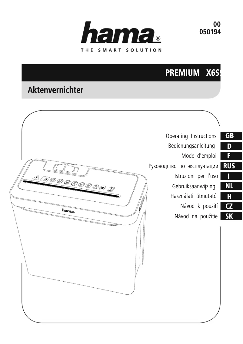 Image de la première page du manuel de l'appareil Premium X6S