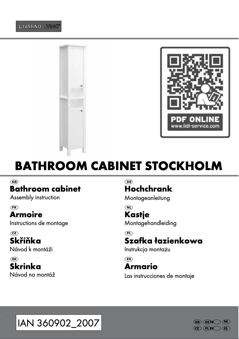 Page 1 de la notice Manuel utilisateur Livarno Lux IAN 360902