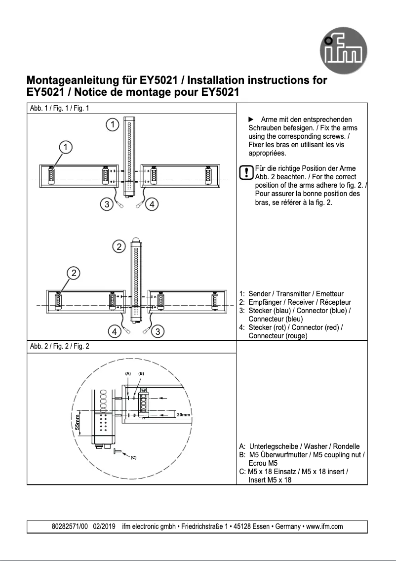 Page n°1 - Manuel utilisateur IFM EY5021