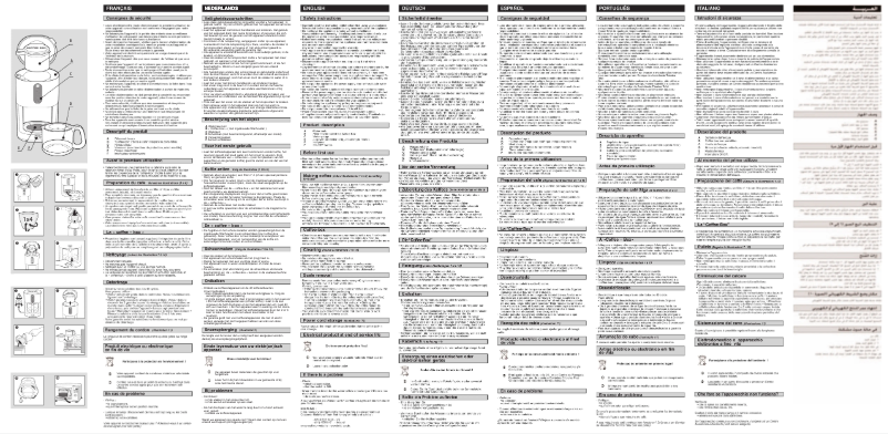 Page n°1 - Manuel utilisateur Tefal Ultra Compact CM2020
