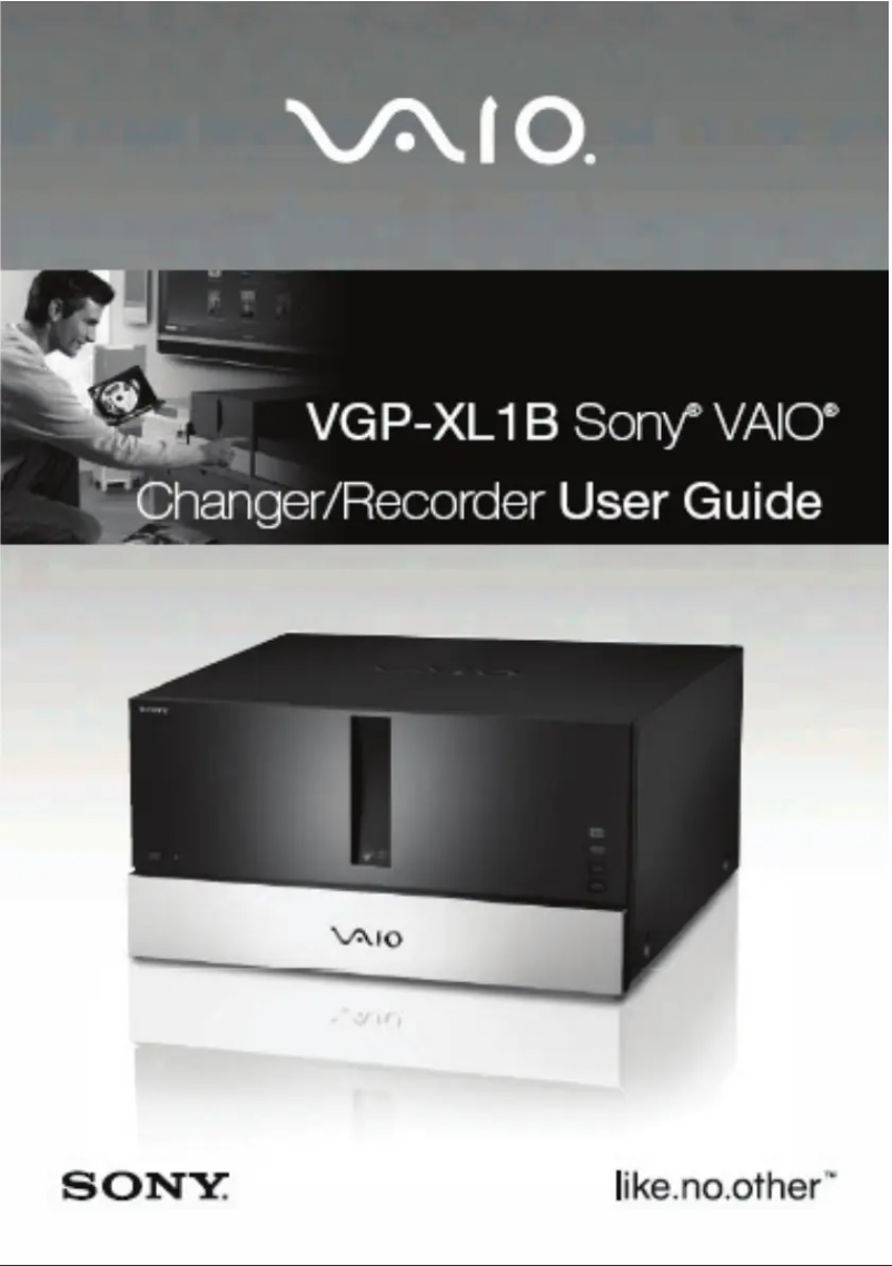 Image de la première page du manuel de l'appareil VGP-XL1B2