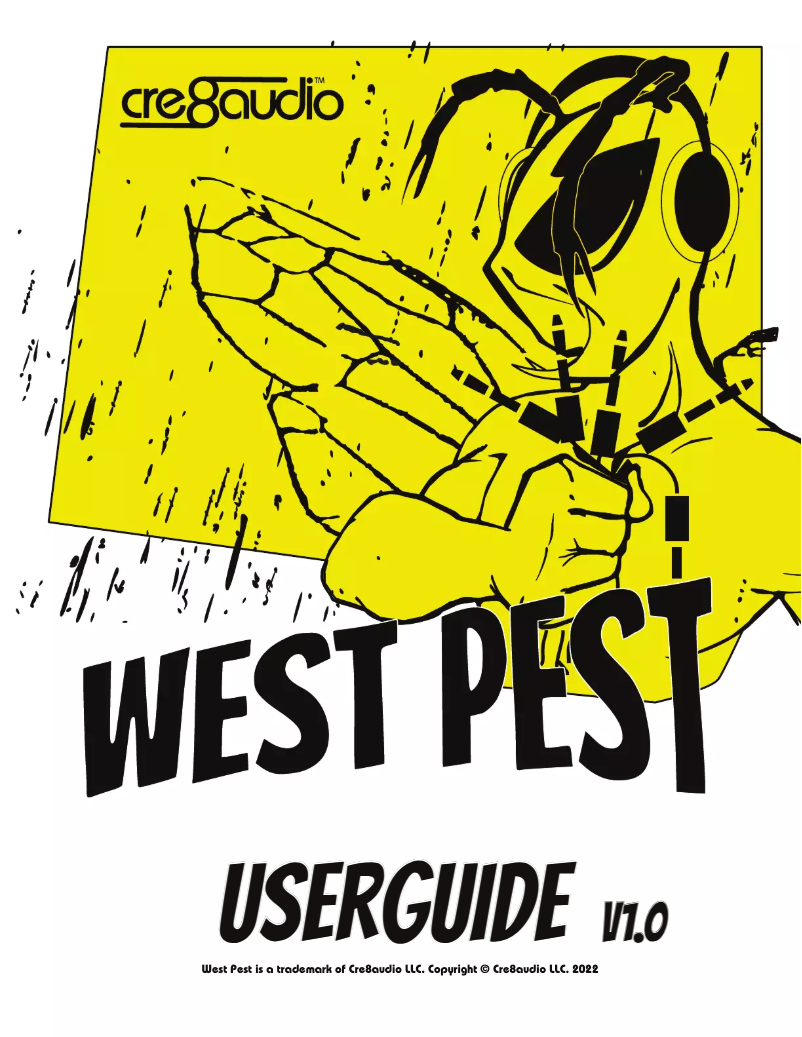 Page 1 de la notice Manuel utilisateur Cre8audio West Pest