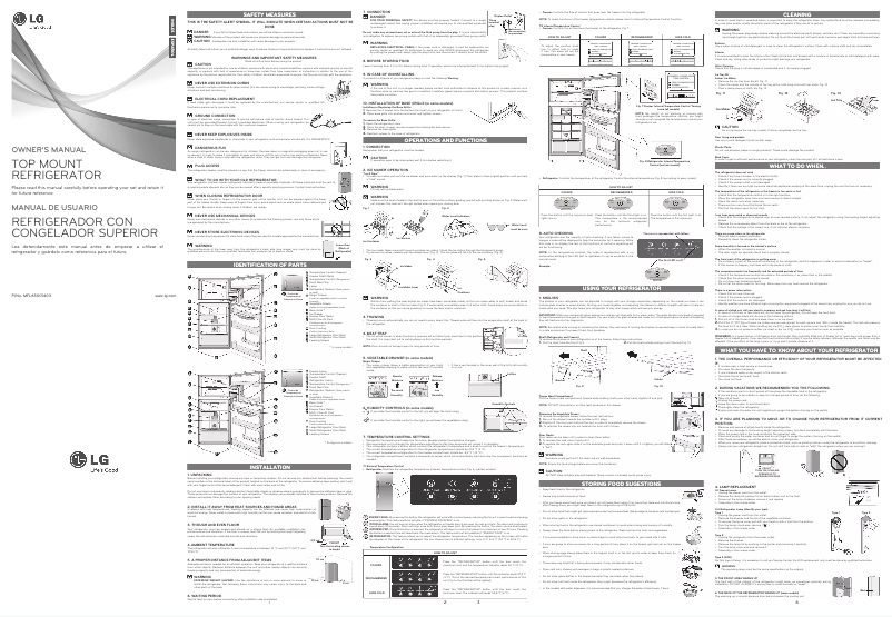 Page n°1 - Manuel utilisateur LG GM-B471UVAA