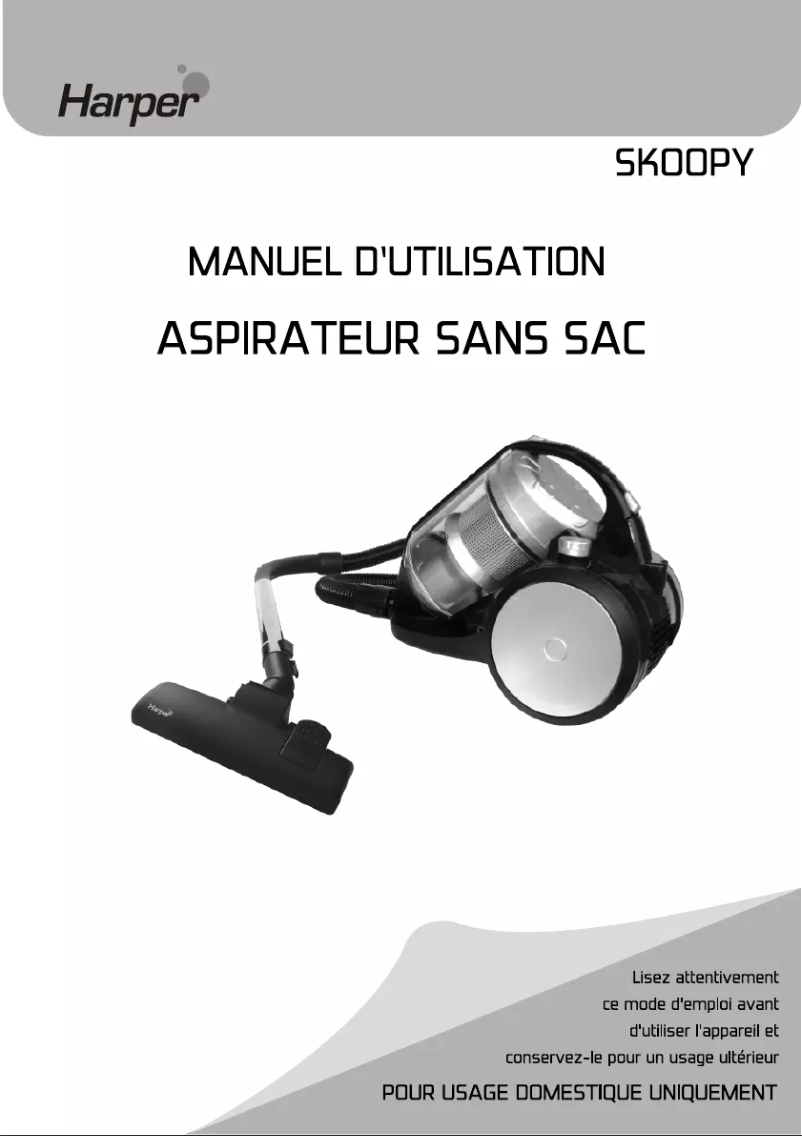 Image de la première page du manuel de l'appareil SKOOPY