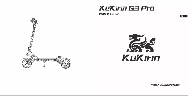 Imagen de la primera página del manual del dispositivo KuKirin G3 Pro