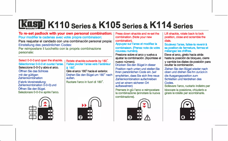 Page 1 de la notice Manuel utilisateur Kasp K11430D